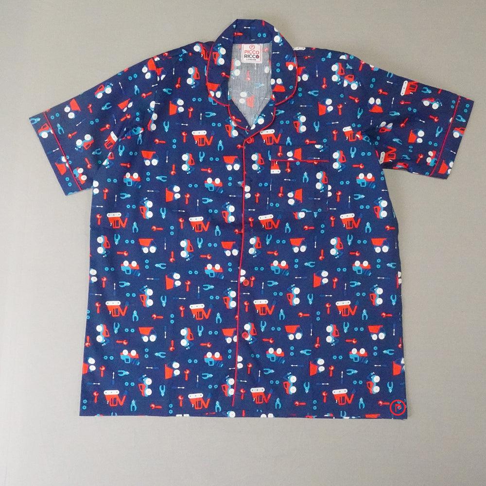 Blue Baby Half Sleeve Night Suit Set Kid Girls