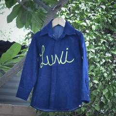Personalized Blue Denim Shirt - Picco Ricco 