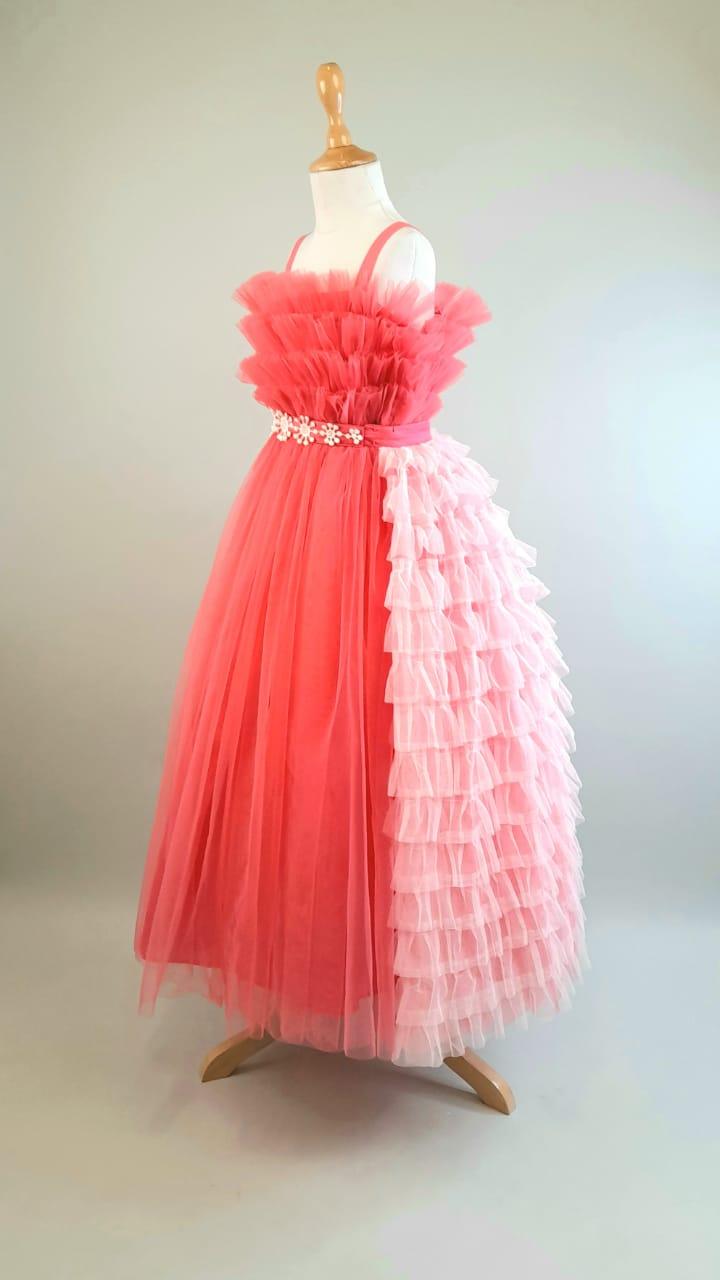 Pink Gown For Girls
