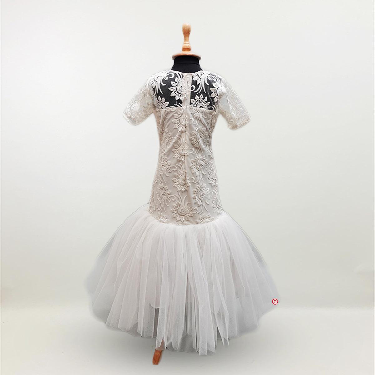 White Princess Gown for Girls