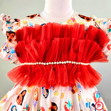 Load image into Gallery viewer, Princess Ruffled Satin Dress - Picco Ricco 
