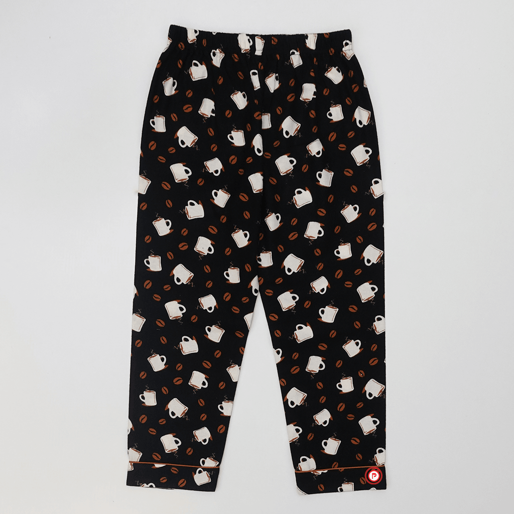 Winter Coffee Print Nightwear - Picco Ricco 