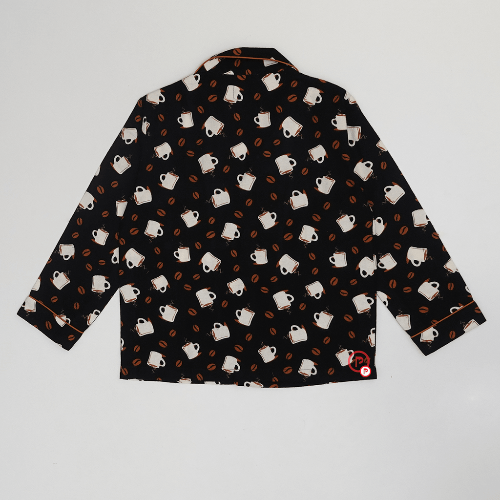 Winter Coffee Print Nightwear - Picco Ricco 