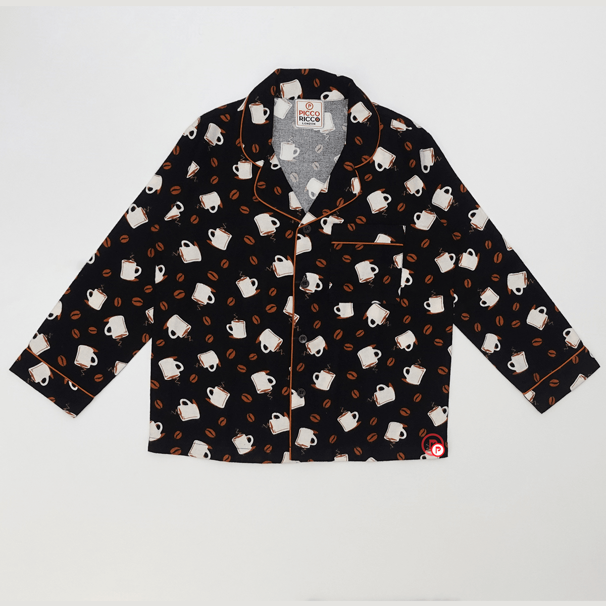 Winter Coffee Print Nightwear - Picco Ricco 