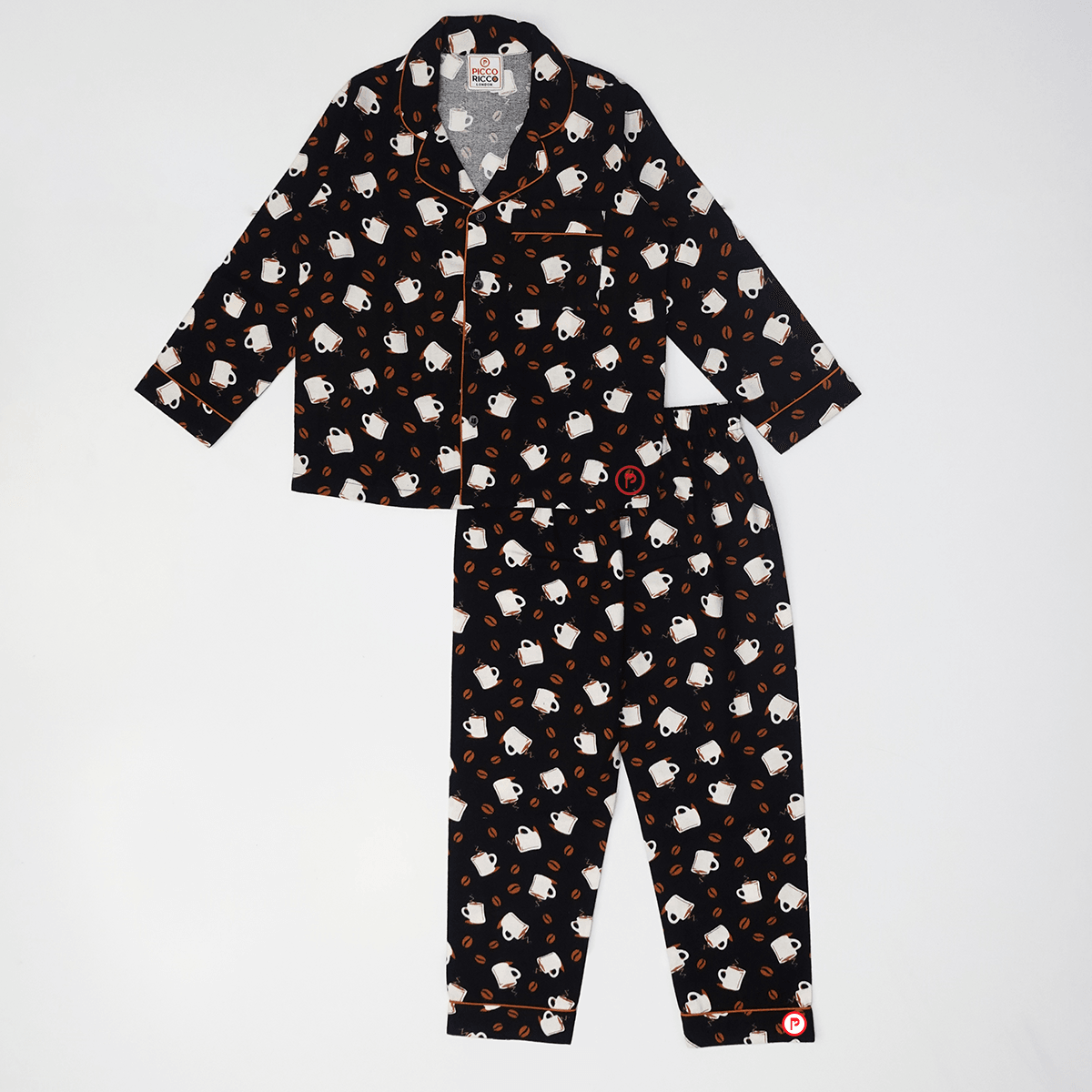 Winter Coffee Print Nightwear - Picco Ricco 