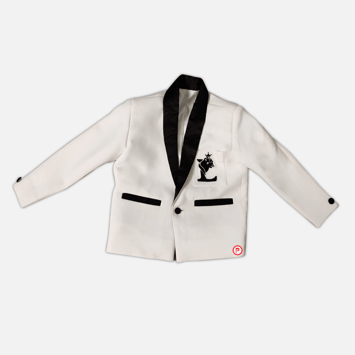 White Tuxedo Coat - Picco Ricco 