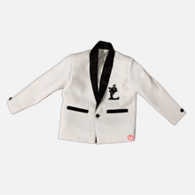 Load image into Gallery viewer, White Tuxedo Coat - Picco Ricco 

