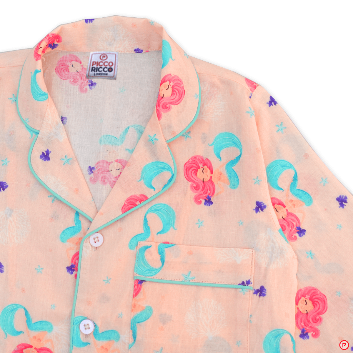 Mermaid Print Nightsuit - Picco Ricco 