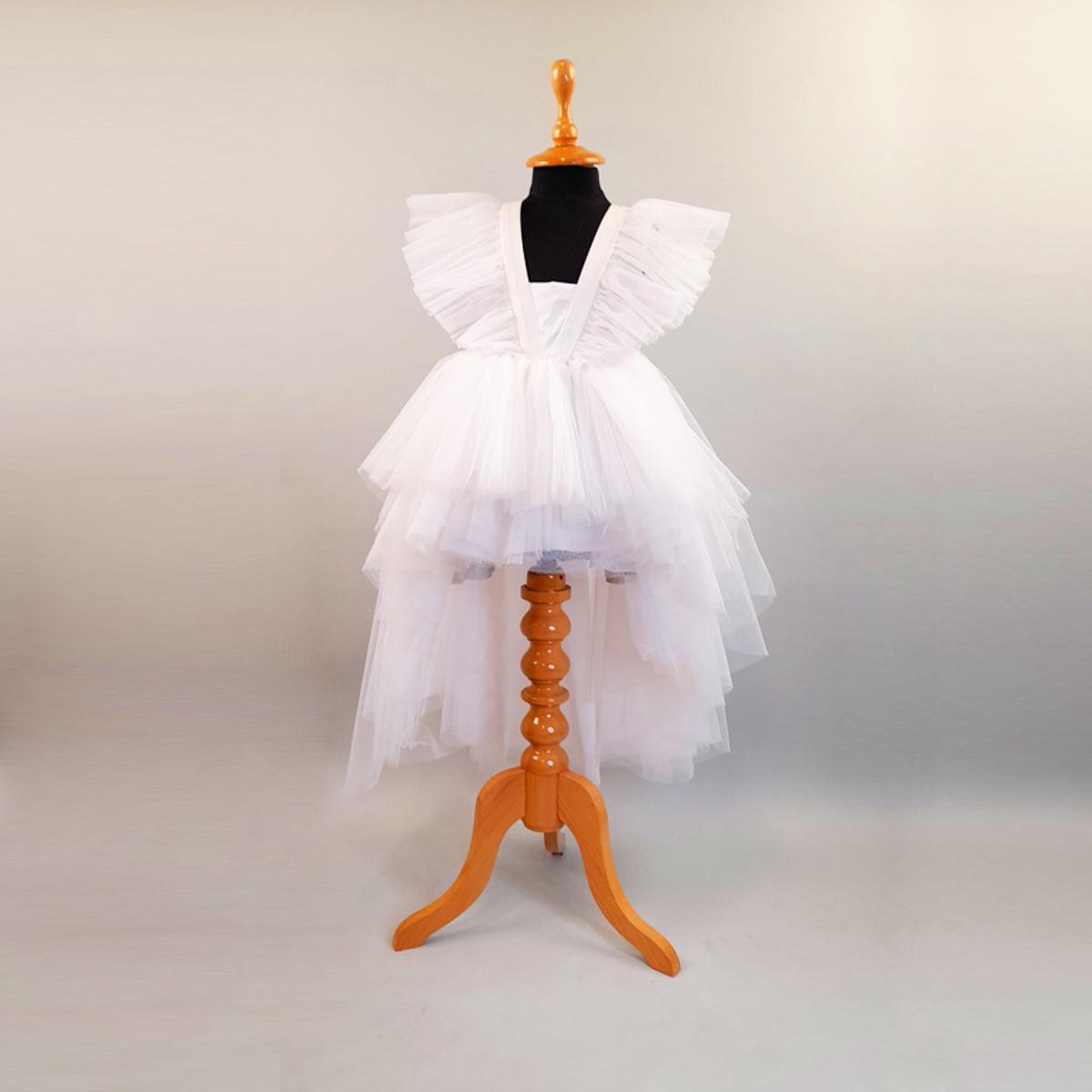 White High-Low Dress - Picco Ricco 