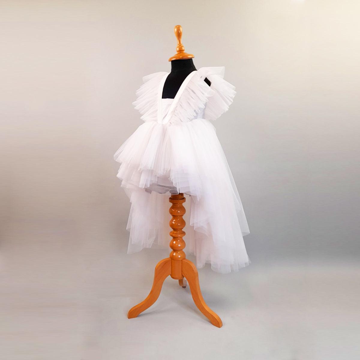 White High-Low Dress - Picco Ricco 