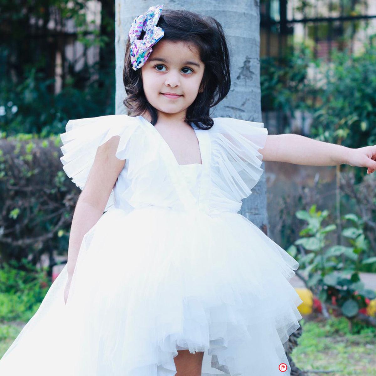 White High-Low Dress - Picco Ricco 