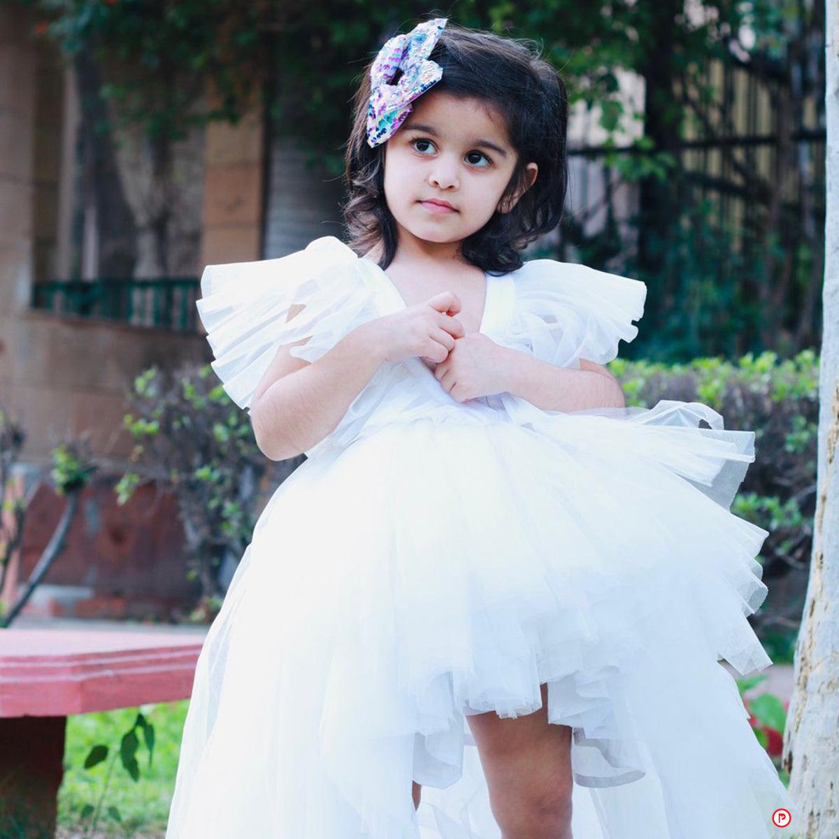 White High-Low Dress - Picco Ricco 