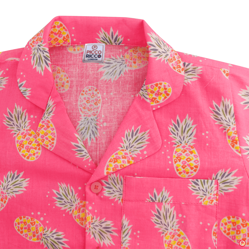 Pineapple Print Nightsuit - Picco Ricco 