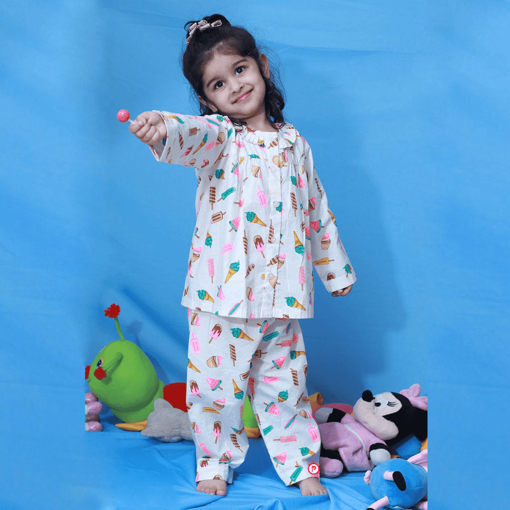 Ice Cream Printed Nightsuit