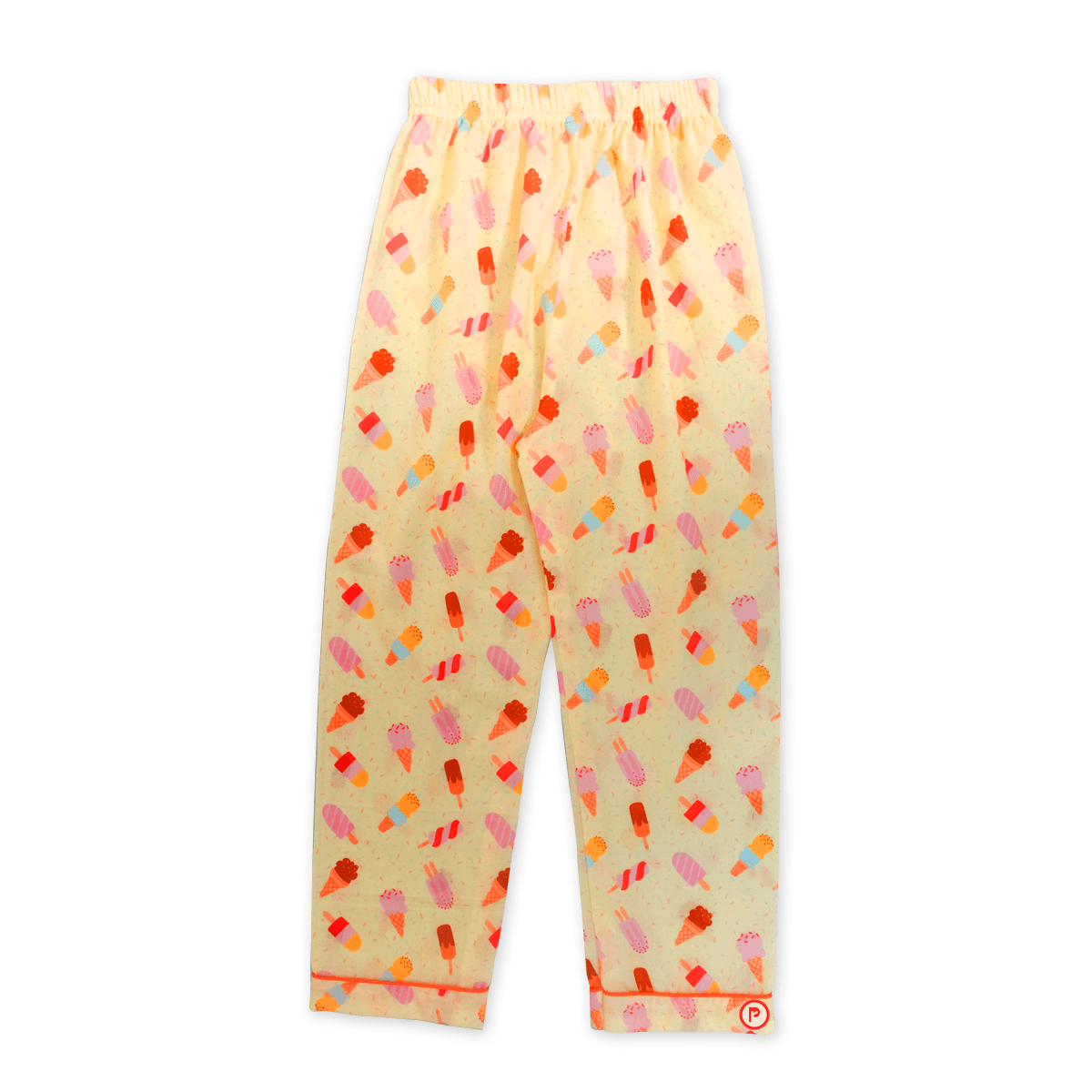 Ice-Cream print nightsuit (Yellow) - Picco Ricco 