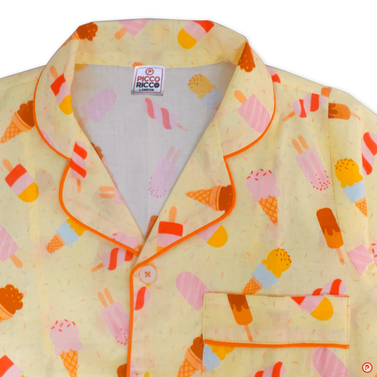 Ice cream printed night suit