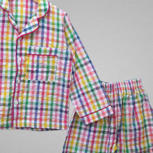 Load image into Gallery viewer, Multi Colored Check Cotton Nightsuit - Picco Ricco 
