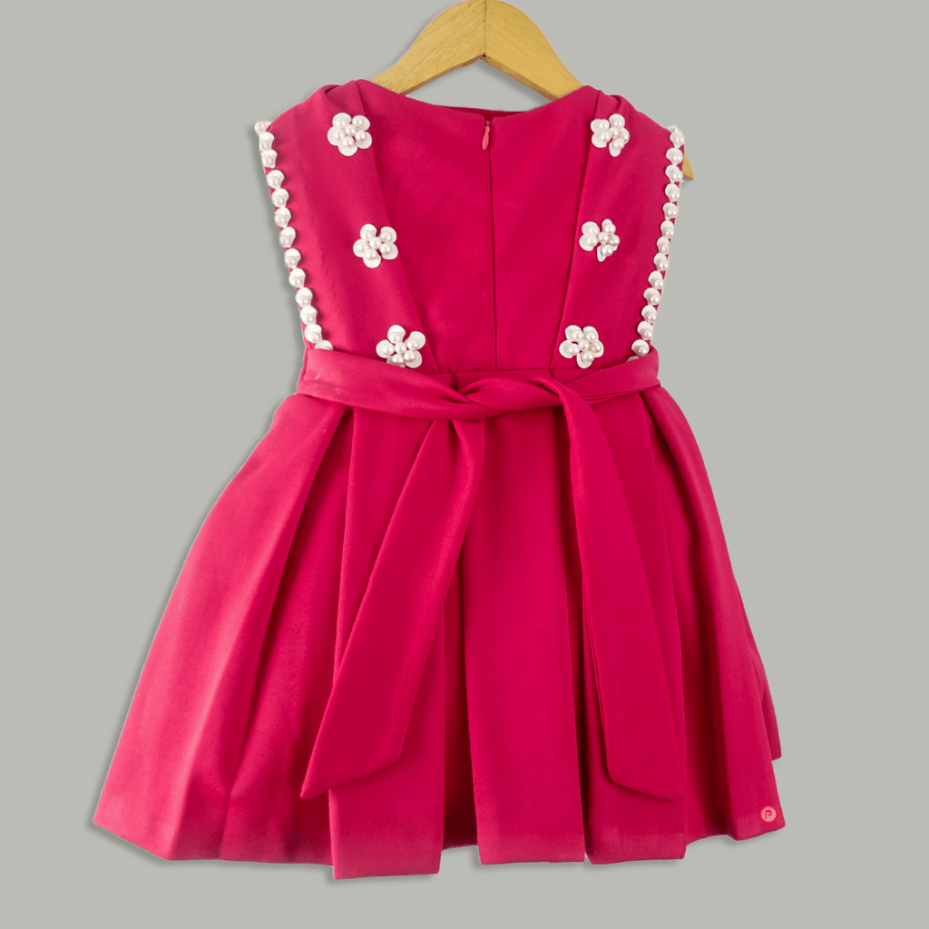 Red Pearl Dress - Picco Ricco 