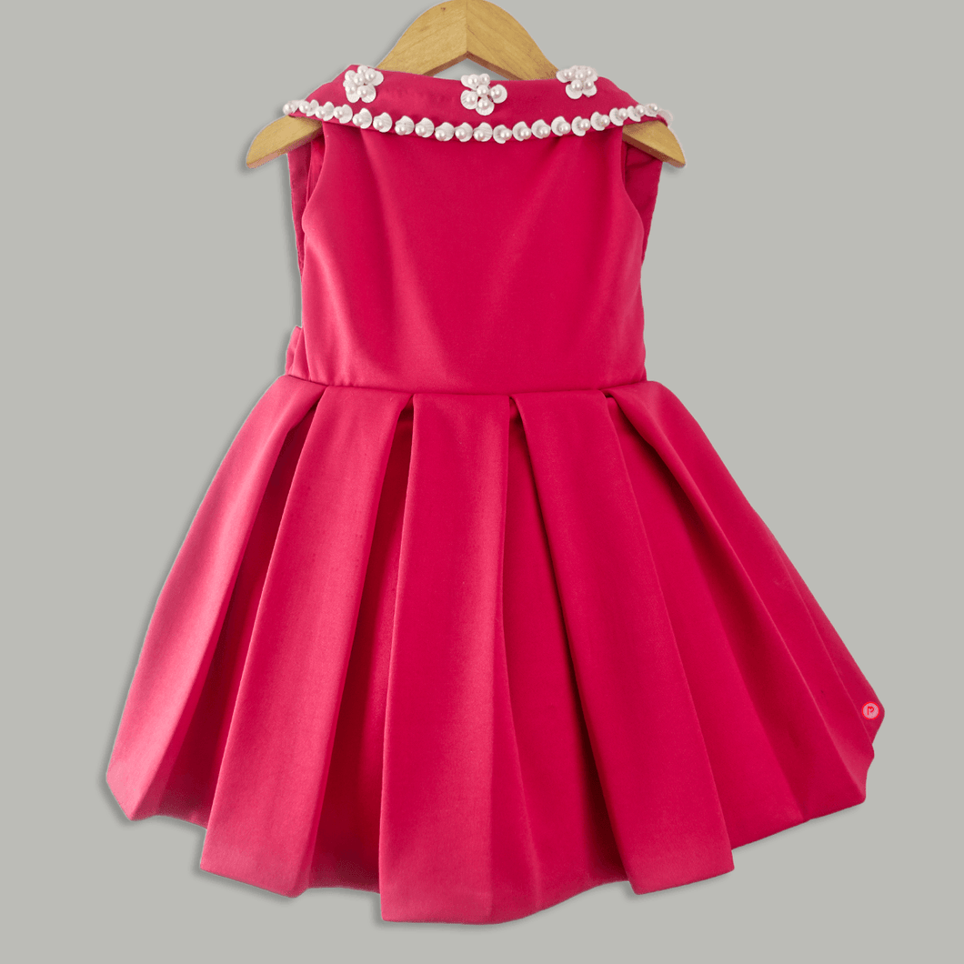 Red Pearl Dress - Picco Ricco 
