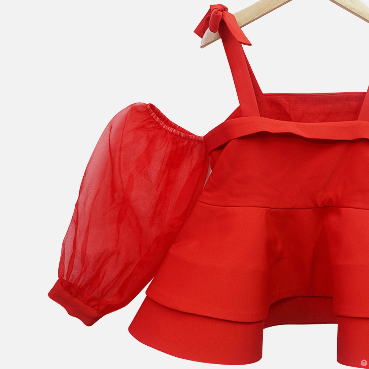 Red two Piece Dress for girls