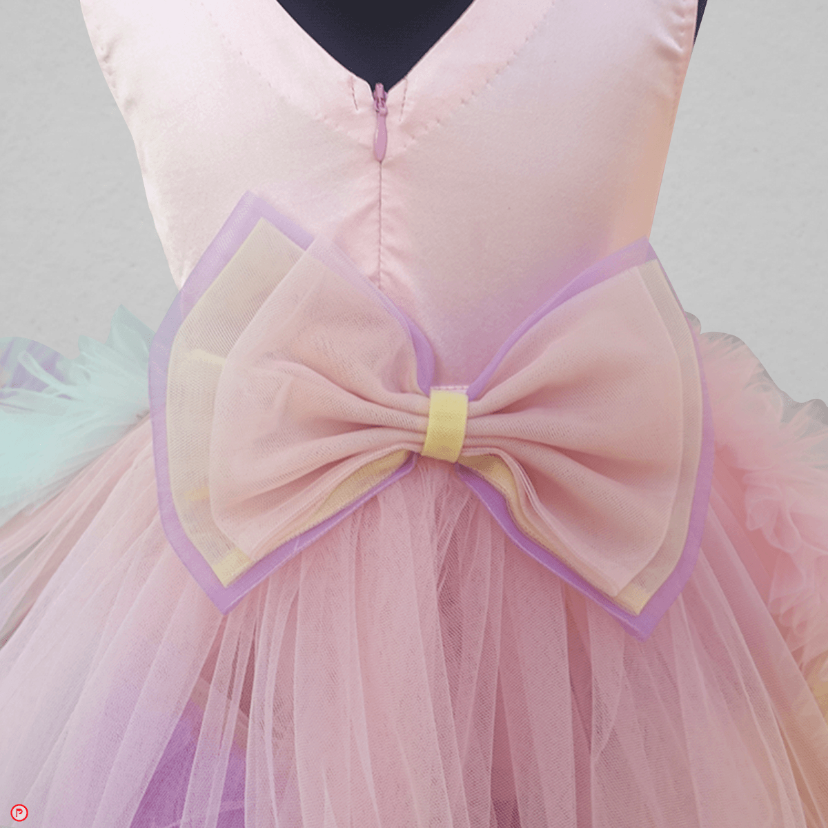 Unicorn Ruffled Trail Dress - Picco Ricco 