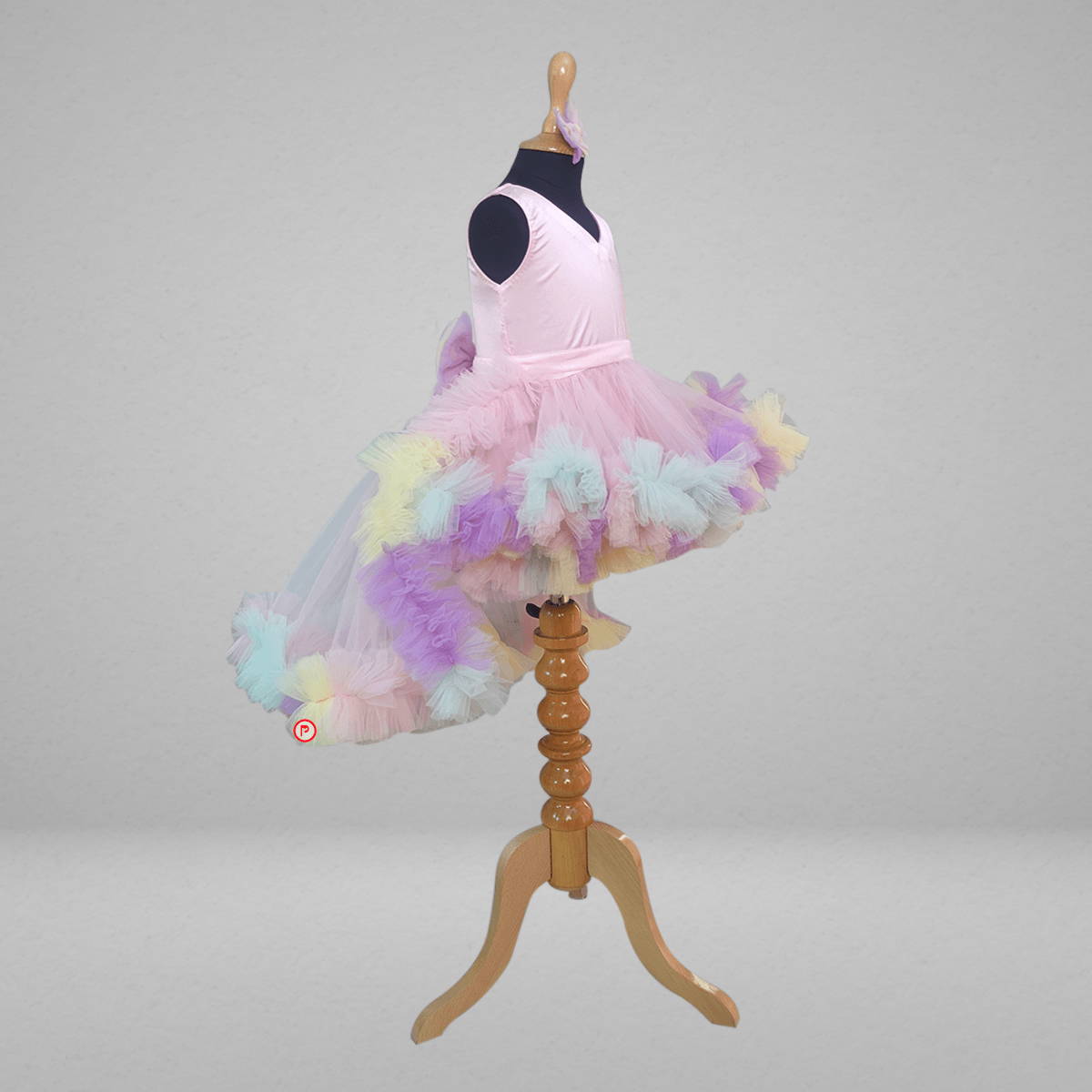 Unicorn Ruffled Trail Dress - Picco Ricco 