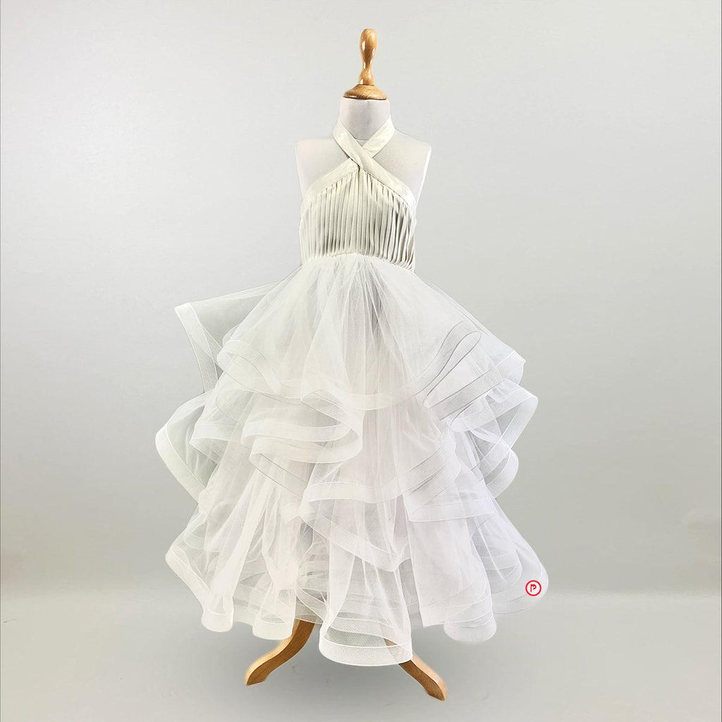 Tulle Multi Layered Gown for Girls